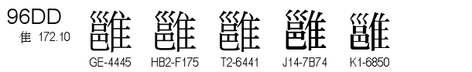 U+96DD